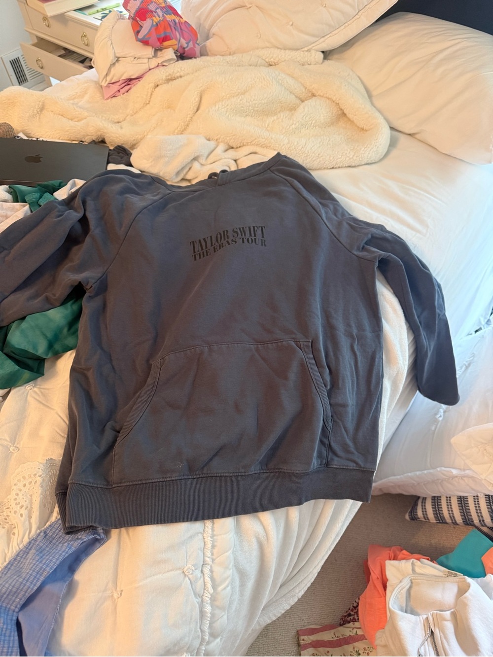 Taylor Swift charcoal gray/ navy  pullover hoodie